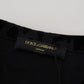 Dolce & Gabbana Black Leopard Long Sleeve Denim Cotton Jacket