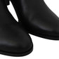 Jimmy Choo Madalie 80 Black Leather Boots