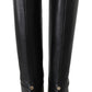 Jimmy Choo Madalie 80 Black Leather Boots