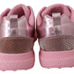 Plein Sport Pink Blush Polyester Runner Gisella Sneakers Shoes