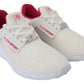 Plein Sport White Polyester Runner Becky Sneakers Shoes