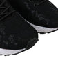 Plein Sport Black Polyester Runner Umi Sneakers Shoes