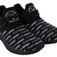 Plein Sport Black Polyester Runner Henry Sneakers Shoes