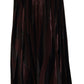 Dolce & Gabbana Brown Polyester High Waist A-line Maxi Skirt