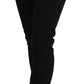 Dolce & Gabbana Black Cotton Skinny Mid Waist Denim Jeans