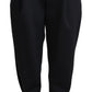 Dolce & Gabbana Black Cropped Dress High Waist Polyester Pants