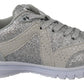 Plein Sport Silver Polyester Runner Jasmines Sneakers Shoes