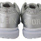 Plein Sport Silver Polyester Runner Jasmines Sneakers Shoes
