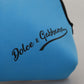 Dolce & Gabbana Blue Logo Print Hand Pouch Leopard Print Toiletry Bag