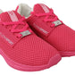 Plein Sport Fuxia Beetroot Polyester Runner Becky Sneakers Shoes