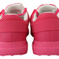 Plein Sport Fuxia Beetroot Polyester Runner Becky Sneakers Shoes