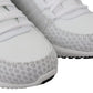 Plein Sport White Polyester Adrian Sneakers Shoes