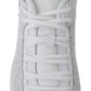 Plein Sport White Polyester Adrian Sneakers Shoes