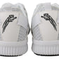 Plein Sport White Polyester Adrian Sneakers Shoes