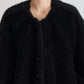 Dolce & Gabbana Black Cashmere Blend Faux Fur Coat Jacket
