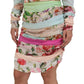 Dolce & Gabbana Multicolor Silk Floral Bodycon Sheath Dress