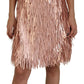 Dolce & Gabbana Pink Tinsel Sleeveless Shift A-line Dress