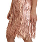 Dolce & Gabbana Pink Tinsel Sleeveless Shift A-line Dress