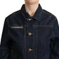 Master Coat Dark Blue Button Down Long Sleeves Denim Jacket