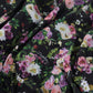 Dolce & Gabbana Black Floral Print Short Sleeves Mini Dress