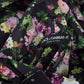 Dolce & Gabbana Black Floral Print Short Sleeves Mini Dress