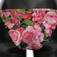 Dolce & Gabbana Black Pink Rose Print Bottom Bikini Beachwear