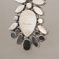 Dolce & Gabbana White Large Baroque Crystal Women Brooch