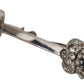 Dolce & Gabbana 925 Sterling Silver Crystals Pin Collar Brooch