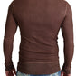 Dolce & Gabbana Brown Logo Button Cardigan V-neck Sweater