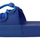 Dolce & Gabbana Blue Stretch Rubber Sandals Slides Slip On Shoes