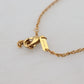 Dolce & Gabbana Gold Brass Chain Religious Cross Pendant Charm Necklace