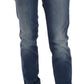 Fiorucci Blue Washed Mid Waist Slim Fit Denim Jeans