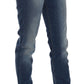 Fiorucci Blue Washed Mid Waist Slim Fit Denim Jeans