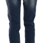 Fiorucci Blue Washed Mid Waist Slim Fit Denim Jeans
