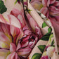 Dolce & Gabbana Pink Silk Floral Stretch Shift Wrap Dress