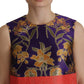 Dolce & Gabbana Multicolor Jacquard Shift Polyester Dress