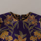 Dolce & Gabbana Multicolor Jacquard Shift Polyester Dress