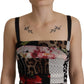 Dolce & Gabbana Multicolor Pachwork Midi Floral Silk Leopard Bodycon Dress
