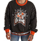 Dolce & Gabbana Black Multicolor DG King Print Sweater