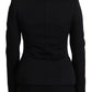 Dolce & Gabbana Black Slim Fit Long Sleeves Snap Jacket