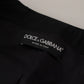 Dolce & Gabbana Black Slim Fit Long Sleeves Snap Jacket