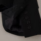 Dolce & Gabbana Black Slim Fit Long Sleeves Snap Jacket
