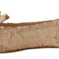 Dolce & Gabbana Beige Taormina Lace Crystals Ballet Flats Shoes