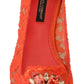 Dolce & Gabbana Red Taormina Lace Crystals Ballet Flats Shoes