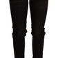Acht Black Low Waist Skinny Denim Trouser