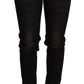 Acht Black Low Waist Skinny Denim Trouser