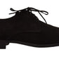 Dolce & Gabbana Black Leather Mens Formal Dress Derby Shoes