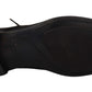 Dolce & Gabbana Black Leather Mens Formal Dress Derby Shoes