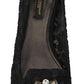 Dolce & Gabbana Black Taormina Lace Crystals Flats Shoes