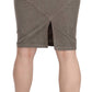 Just Cavalli Gray Corduroy Pencil Straight A-Line Skirt